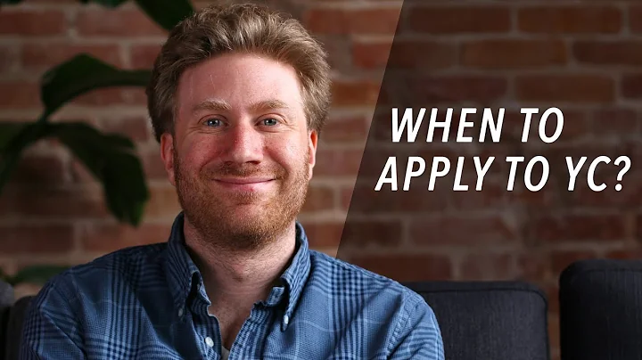 When is the Right Time to Apply to Y Combinator? - Jared Friedman
