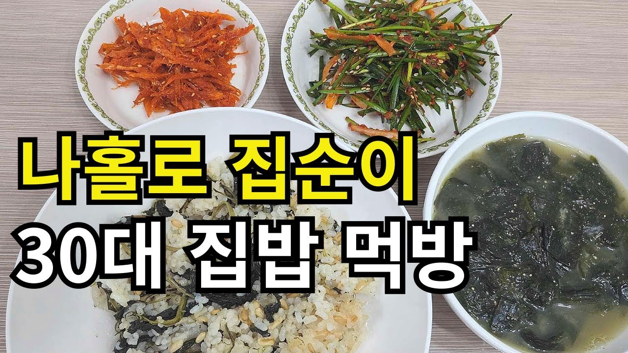 1인가구 집순이  3시간 애견 알바 하고  평일 방콕 집밥 요리