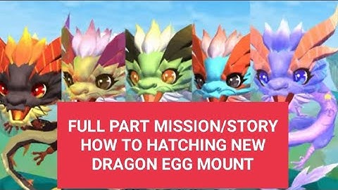 FULL PART MISSION/STORY HOW TO HATCHING NEW DRAGON EGG MOUNT😎 #ryuusora7 #utopiaorigin