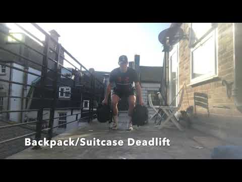 Backpack/Suitcase Deadlift