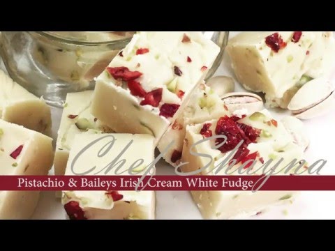 Pistachio & Baileys Irish Cream White Fudge Recipe