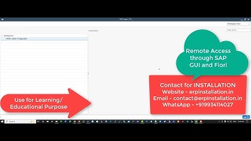 SAP ECC6 & S4 HANA Remote Access Server Setup | Full Installation & Config. WhatsApp- +919934114027