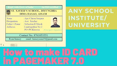 #adobe#pagemaker#7.0 How to make any ID CARD in Adobe PageMaker 7.0