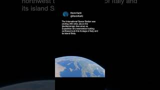 Italy and its island of Sicily from space