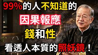人比動物更動物！錢和性，看透人本質的照妖鏡！#人生智慧 #命理 #哲學 #曾仕強 #易經 #正能量