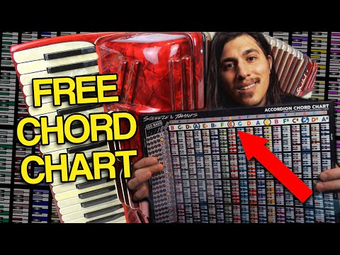 How To Play Accordion with FREE Chord Chart - Beginners Accordion Lesson