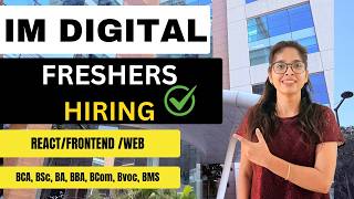 Web Application Developer Opening for Freshers | Frontend Developer Jobs 2026
