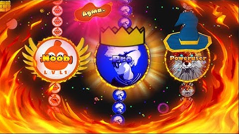 Noob VS Pro VS Poweruser in Agma.io