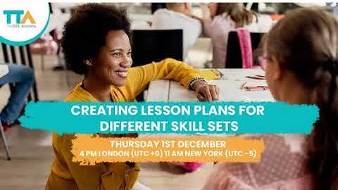 Creating Lesson Plans for Different Skill Sets