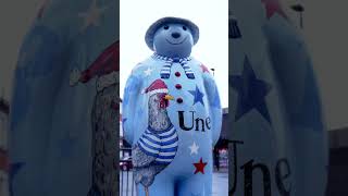 Walking with The Snowman in Doncaster City Centre