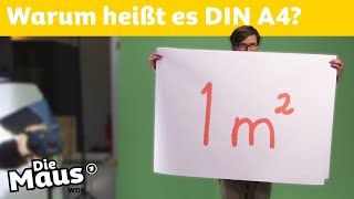 Was heißt DIN A4? | DieMaus | WDR