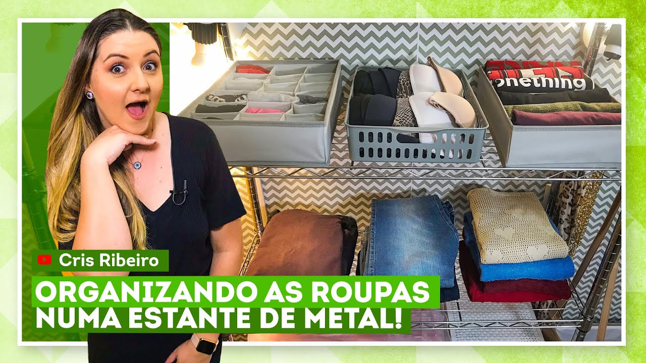 Como organizar closet aberto com Cris Ribeiro