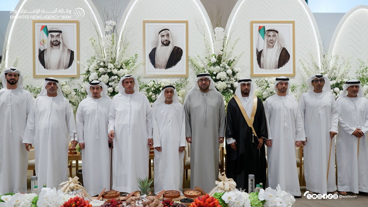 محمد بن حمدان بن زايد يحضر حفل استقبال بمناسبة زفاف ناصر النخيرة الشامسي