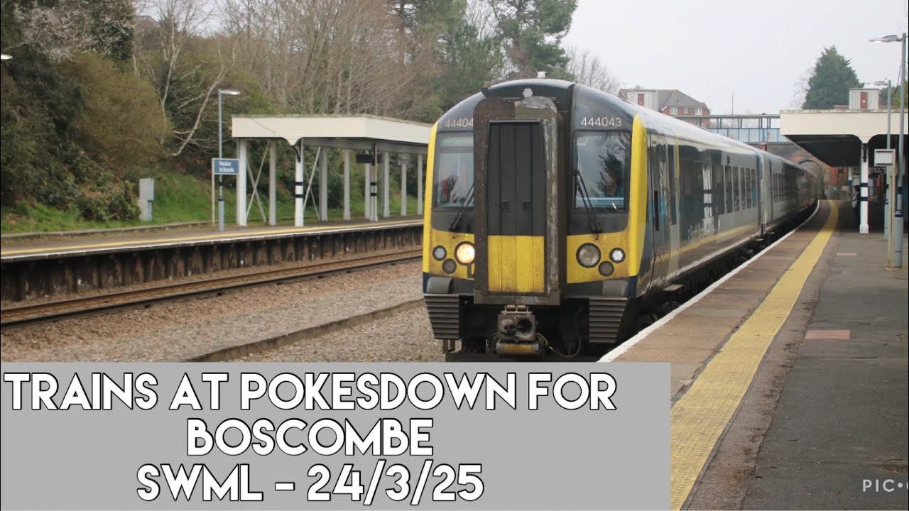 Trains at Pokesdown for Boscombe - 24/3/25