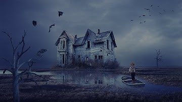 Haunted house photo manipulation | photoshop tutorial cc