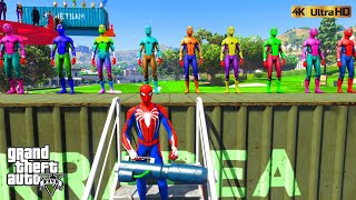GTA 5 Epic Ragdolls Spiderman |Spiderman Vs Super Heros | Jump Fails (Euphoria Physics)GTA V Ep.103