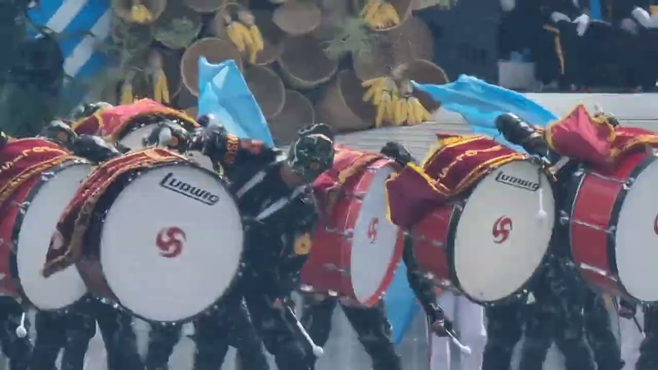 DRUM  BAND AKPOL YON ADHI WIRATAMA DEN 57 HUT BHAYANGKARA KE 79 DI SILANG MONAS JAKARTA