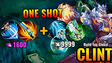 SUPREME CLINT BEST FULL DAMAGE ONE SHOT BUILD ( DMG HACK🔥 ) | MUST TRY | CLINT BEST BUILD 2025 -MLBB