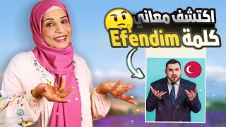 ما معنى كلمة افندم (Efendim) باللغة التركية