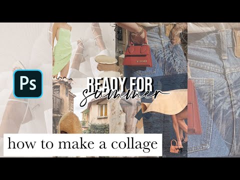 HOW TO CREATE A COLLAGE USING PHOTOSHOP 2020 / Jacquemus inspiration collage
