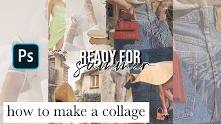 How To Create A Collage Using Photoshop 2020 / Jacquemus inspiration collage screenshot 2