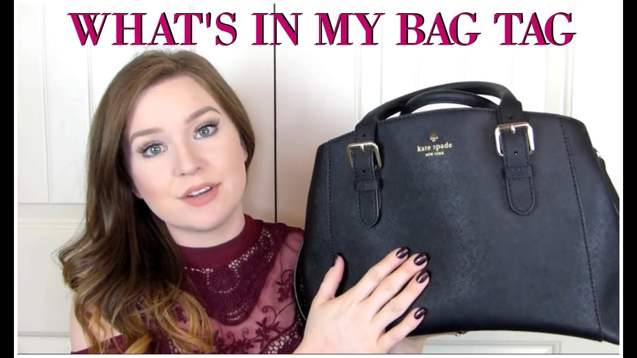 What's in My Bag Tag  Kate Spade 