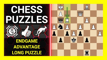 Chess Puzzles to Practice. Themes: Endgame, Advantage, Long puzzle. Learn Chess