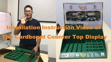 Installation Instruction Video of The Cardboard Counter Top Display