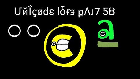 Unicode Lore part 58