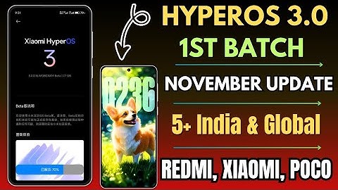 HyperOS 3.0 November Update Rollout Start, 5+ New Update Released, HyperOS 3 Features & India Also 