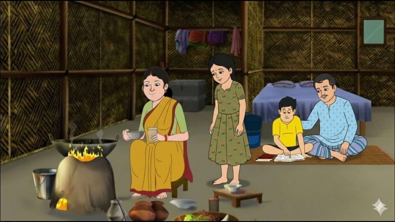 রোজা  রাখার ফজিলত ও রোজার আমল | Goriber Ifter  | Bengali Islamic Story | Bangla Village Cartoon