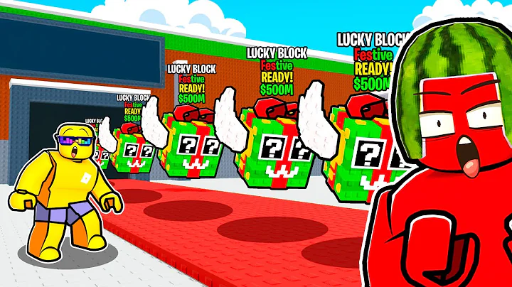 Opening Festive Santa Lucky Blocks In Steal a Brainrot