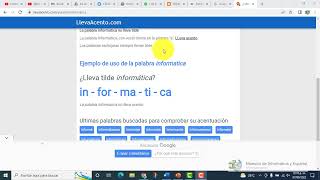 Como Saber Si Una Palabra Lleva Acento O No