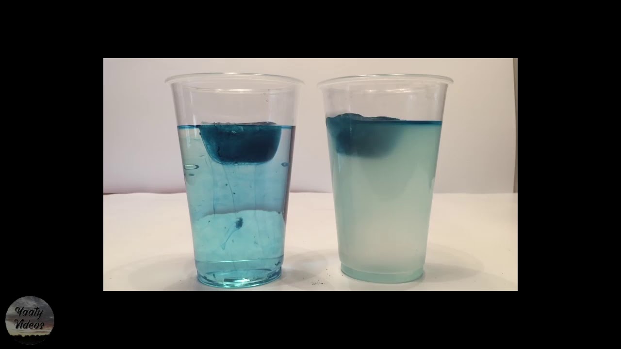 Experiment (does ice melt faster in fresh water/ salt water? YouTube