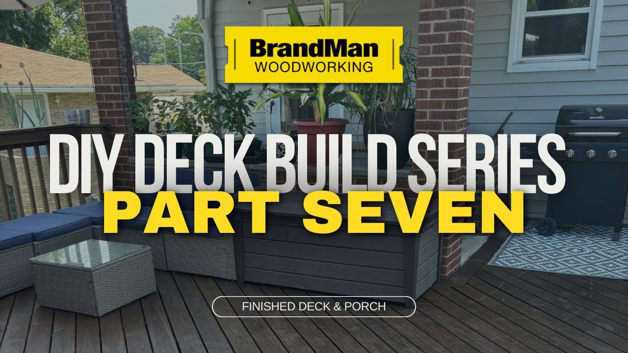 Huge DIY Deck Build Part 7 - Final Look! - YouTube