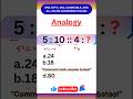 Reasoning Analogy | Number Analogy | Analogy Reasoning Tricks | HMSclasses #reasoning #shorts