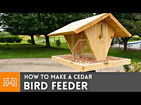 Video: How To Make A Bird Feeder Out Of Wood