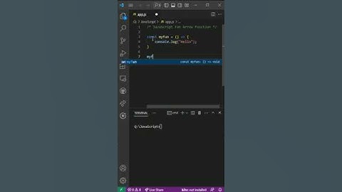 JavaScript Fat Arrow Function