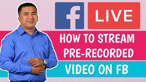 HOW TO STREAM A PRE-RECORDED VIDEO ON FB USING ONE STREAM LIVE I TUTORIAL
