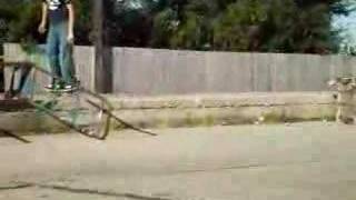 double kickflip off ledge