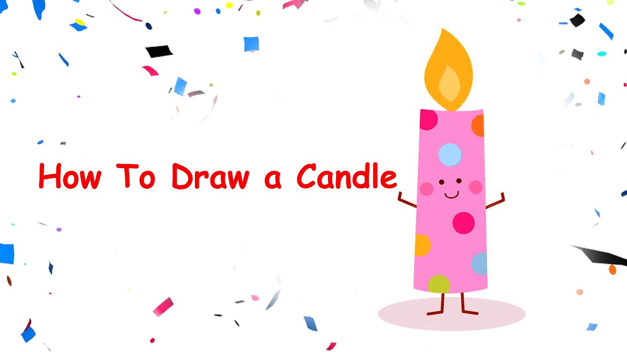 How to turn Number 1 into a CANDLE || Easy Candle Drawing || How To Draw a Colourful Candle