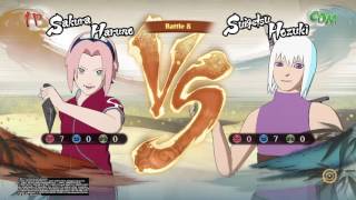 Kisame Vs Jirobo, Kid Sakura Vs Suigestu,Roshi Vs Hinatanaruto Shippuden Ultimate Ninja Storm