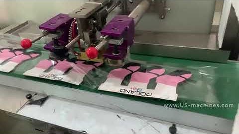 Automatic socks baby socks flow bag horizontal forming filling sealing machine sock packing line