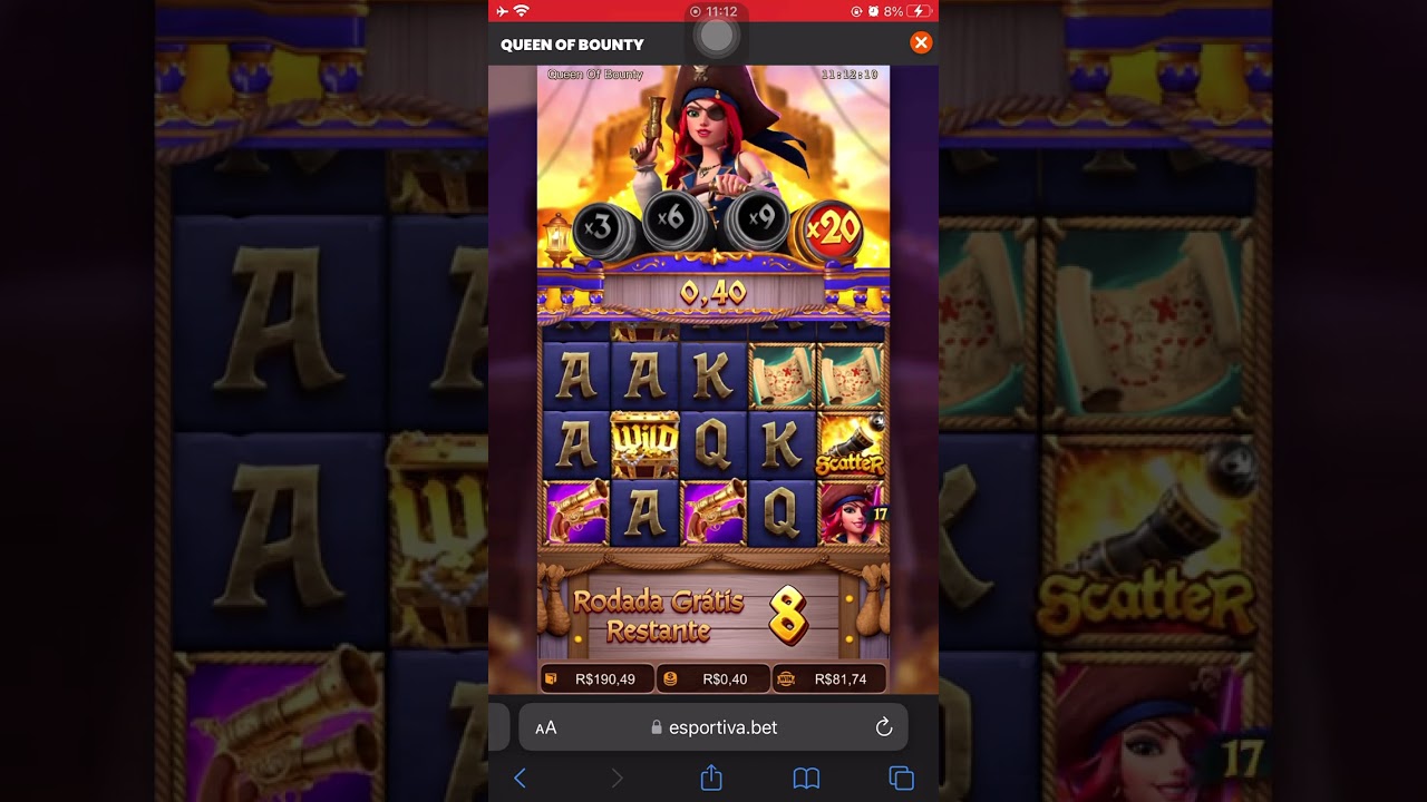 QUEEN OF BOUNTY SLOT PG *bet se 0,40 centavos* 2 retriggers pagou muito