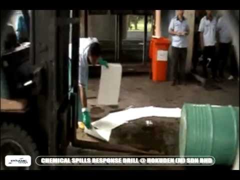 Chemical Spills Response Drill @ Hokuden (M) Sdn Bhd - YouTube