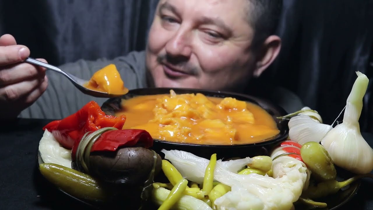 ASMR TURKISH Turşu Tarhana Çorbası Great Relaxing Sounds