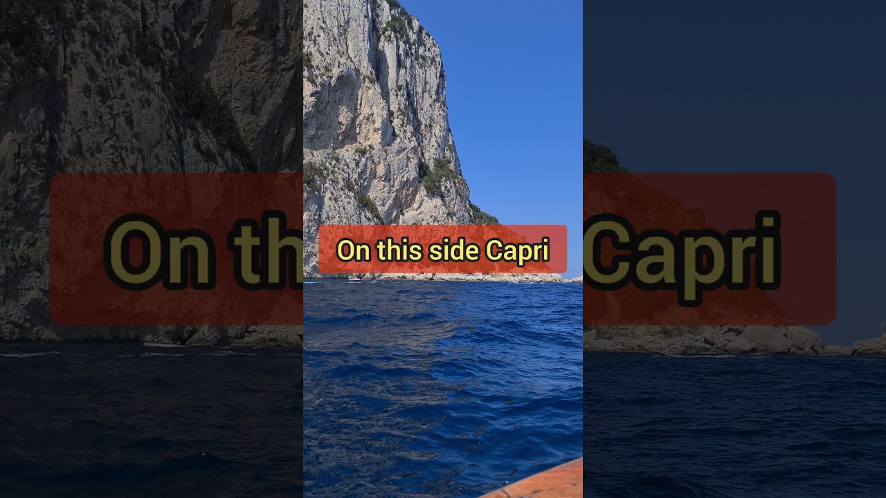 Capri Italy on one side and the Amalfi Coast on the other side 
