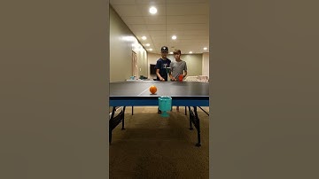 ROLLED RIGHT IN! #shorts #amazing #trickshots #pingpong