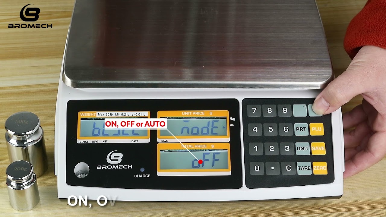 How to setup the BROMECH ATP NTEP SCALE backlight