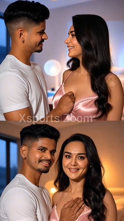 Shreyas Iyer and Preity Zinta caught in a beautiful kiss, full of warmth and smiles #love #cricket